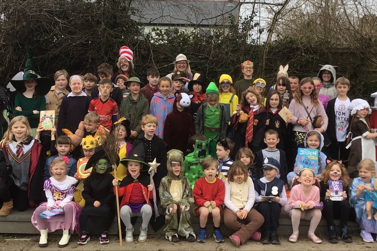 Diptford pupils celebrate World Book Day