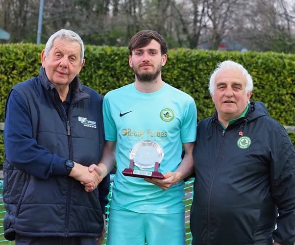 Ivybridge Town April player of the month Owen Pritchard