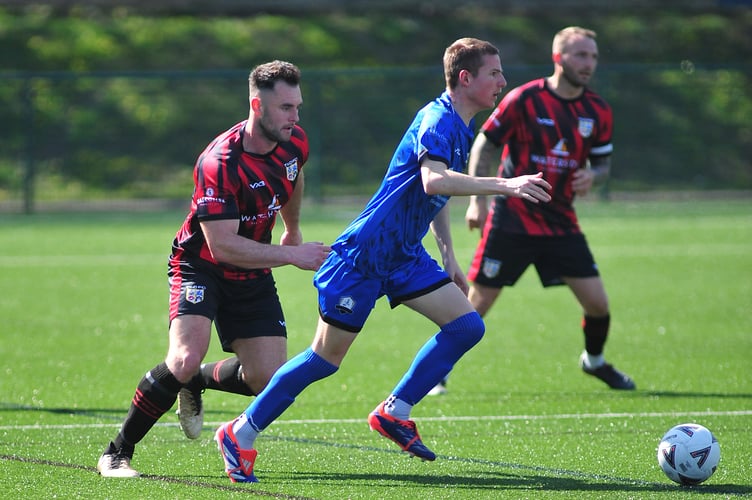 South Devon Football League Premier Division. Paignton Saints versus Totnes& Dartington SC. A two goal draw was the final score at Coach Road ground
