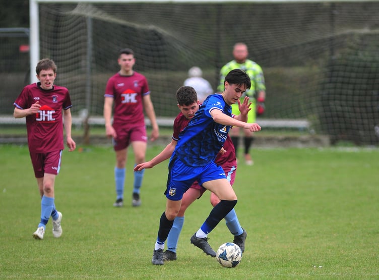 South Devon Football League Premier Division. Chudleigh Athletic versus Totnes & Dartington SC. A 3-1 home win at their Kate Brook ground for Chudleigh.