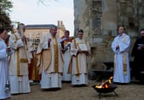 Bishop began first Easter Sunday in Devon with Firepit Sunrise Service