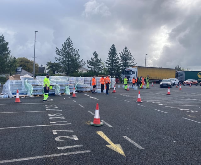Queues and congestion around water collection points