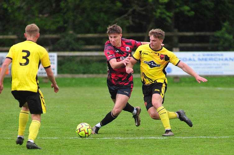 South West Peninsula League Premier East. Bovey Tracey versus Stoke Gabriel & Torbay Police. A 5-2 home win for Bovey