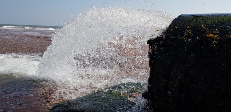 Storm water overflow on Goodrington Beach, Paignton - Guy Henderson