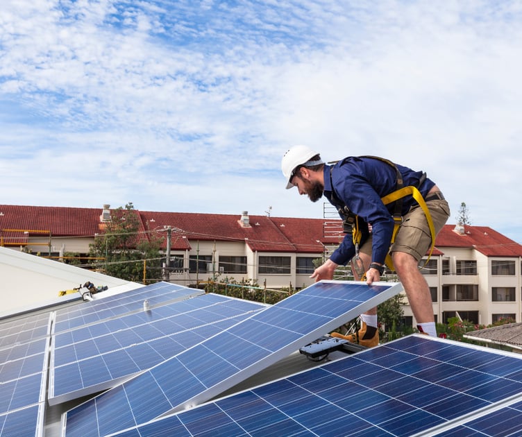 Solar panel installation