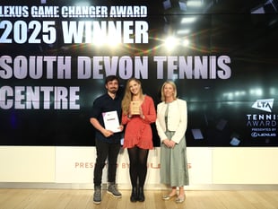 Game Changer award for Ivybridge tennis centre