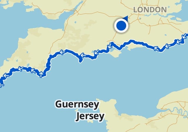 Callum Wilkinson's charity hike from Dover to Lands End