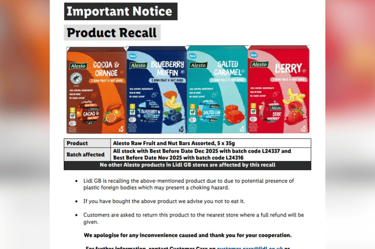 Lidl food recall notice 