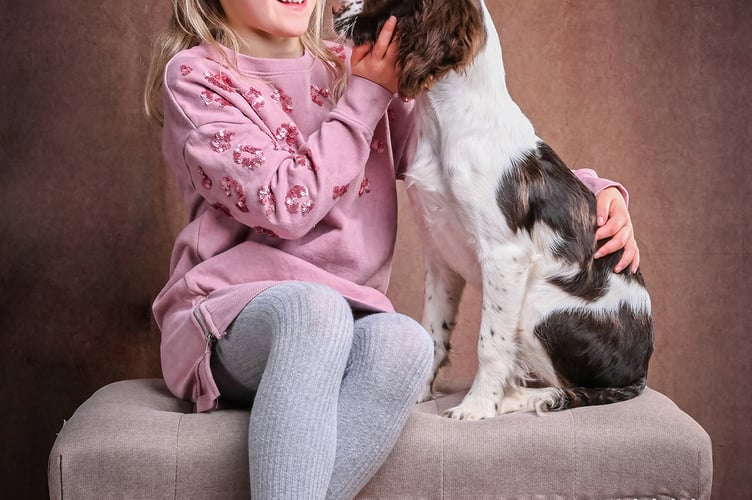Just a Girl and her Puppy