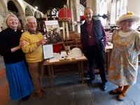 Hats exhibition raises over £700 for church's fight against dry rot