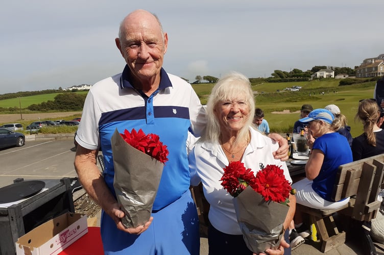 Roger Brownill and Annie Gloster. Tournament winners.