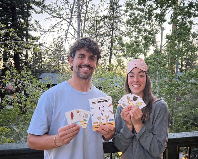 Matt and Rosie with Who's Meowing