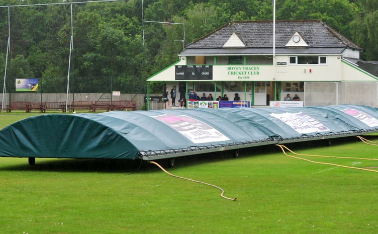 Devon Cricket League. Super soaker Saturday. The covers stayed on for Bovey Tracey's Division A match against Tavistock as it became one of more than 95% of matches cancelled by the rain