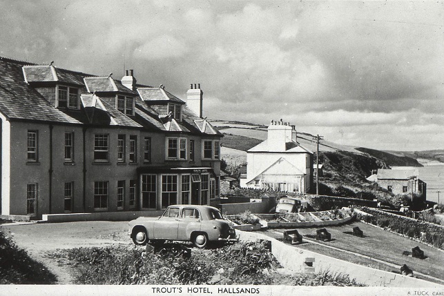 Trouts Hotel, Hallsands in the 1950s