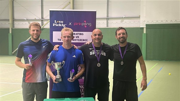 Liam Murch & Dan Goodman (left) win pickleball title