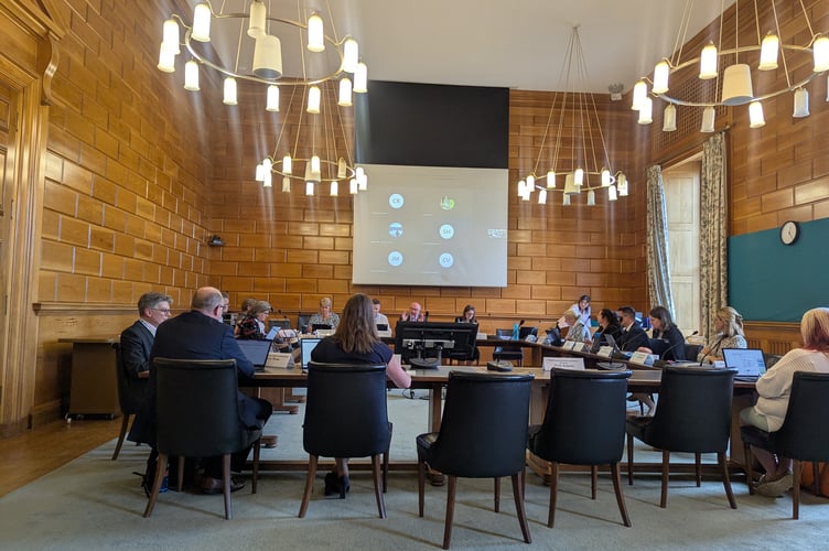 Devon County Council\'s audit committee (Image courtesy: LDRS).

