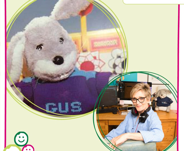 Judi Spiers and Gus Honeybun join Children's Hospice South West 