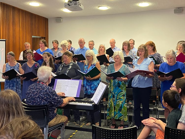 South Devon Singers and Exeter Science Choir performing Granny Galactica