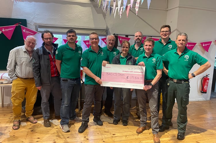 BASICS Devon - Left to right: David Hillebrandt, Ben Morris, Conor, Ian Higginson, Andy Smith, Glenda Cooper, Simon Fairclough, Simon Scott-Hayward, Tom Haigh, Marc Epps