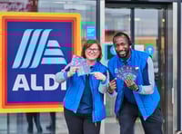 Aldi  thanks shoppers in Devon for helping raise £12 million 