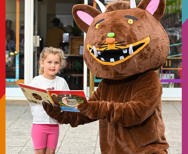 St Luke's Hospice bookshop reopens with Gruffalo visit