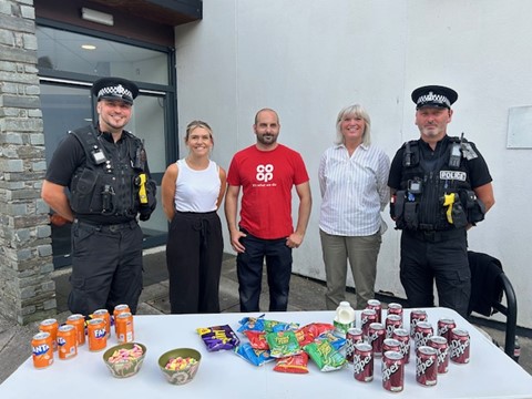 Ivybridge Community Alcohol Partnership team  up with local police officers