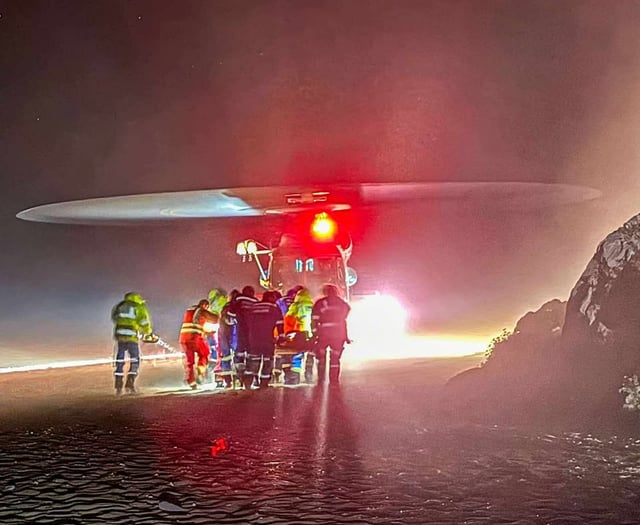 Large multi-agency rescue after person goes missing in South Hams
