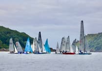 Highly-competitive handicap fleet on Salcombe Yacht Club regatta morning