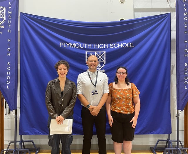 Plymouth High celebrates A-Level success