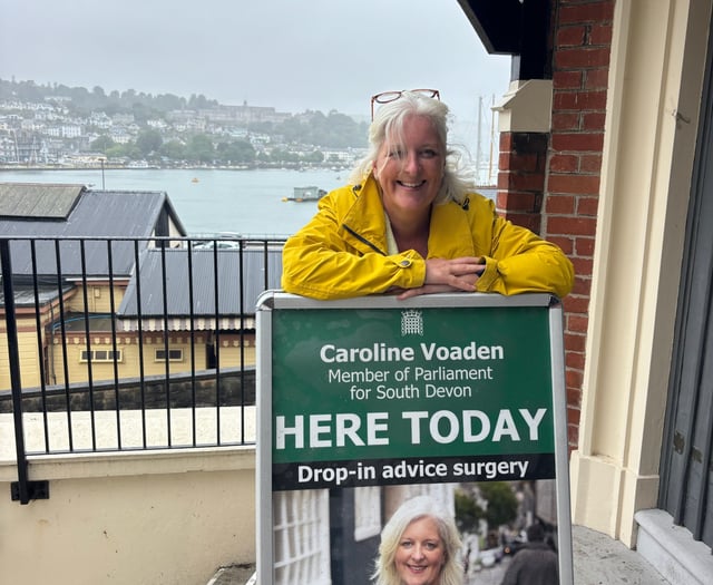South Devon MP Caroline Voaden's Summer Surgery Tour nears conclusion