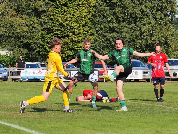 Ivybridge Town in action against Sidmouth