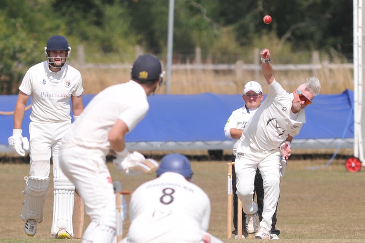 Devon Cricket League C Division West. Chudleigh versus Kingsbridge.  Kingsbridge bowler Neal Peach
A 40 run win for Chudleigh who won the toss and chse to bat making 230/6 after 45 overs.Kingsbridge made 190/7 after 45 overs

