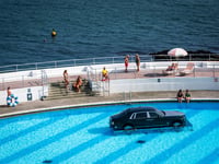Rolls Royce lowered into swimming pool was 'in honour of’ rock legend