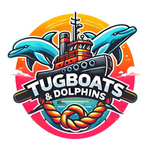 Tugboat & Dolphins Logo