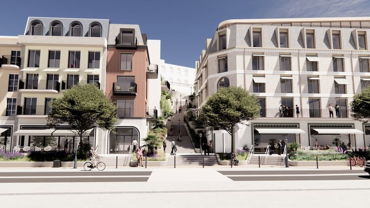 Artists impression of the new hotel