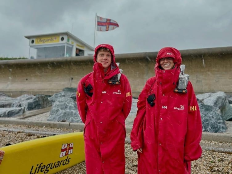 RNLI lifeguards wrap up warm