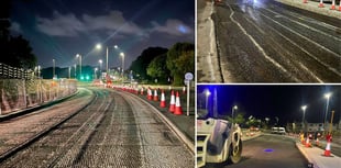 Woolwell to The George roadworks nearing completion 