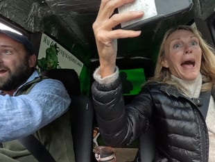 Totnes car dealers' charity hearse challenge
