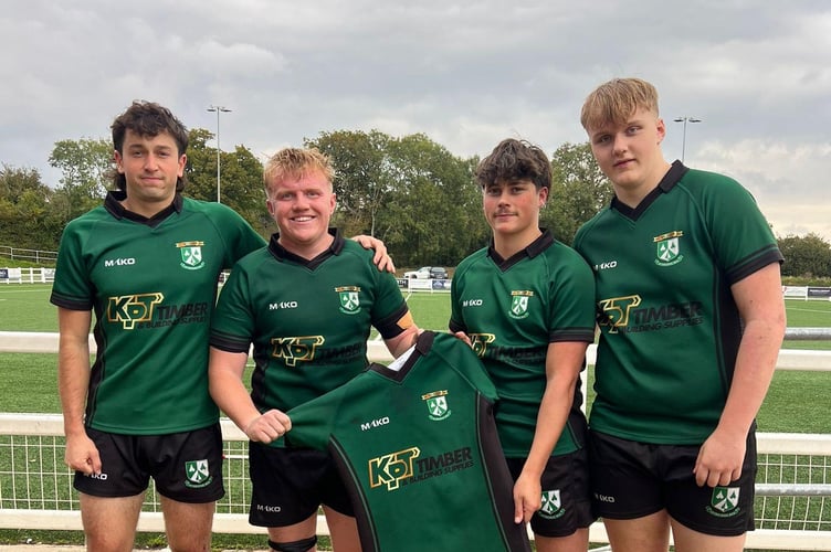 Three Ivybridge RFC debutants and the captain