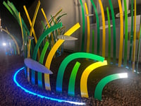 Torbay Hospital unveils Seagrass Meadow sculpture