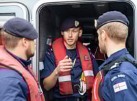 Navy cadets in Devon rescue drill