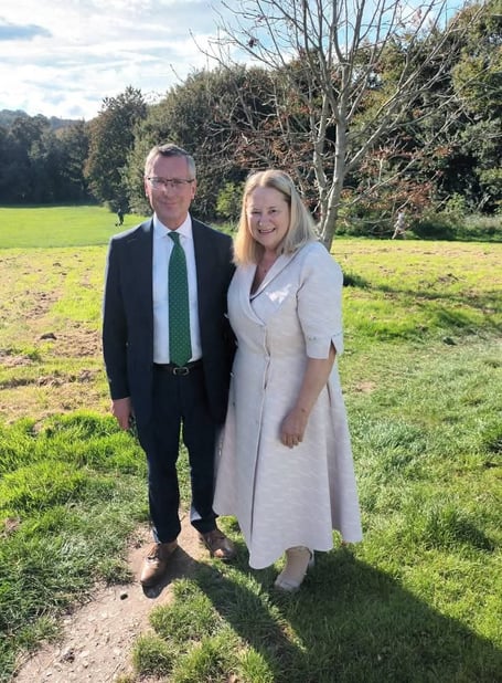 Cllrs Patrick Nicholson and Terri Beer. Picture submitted to LDRS