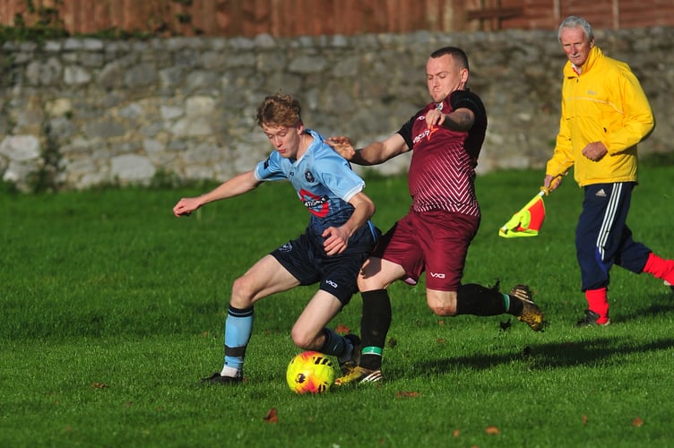 South Devon Football League Division 3. Match action from Newton 66  2nds versus Totnes & Dartington SC 2nds. A 7-1 home win for Newton '66