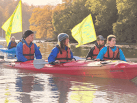 Kayak flotilla launches crowdfunding for River Dart Hub