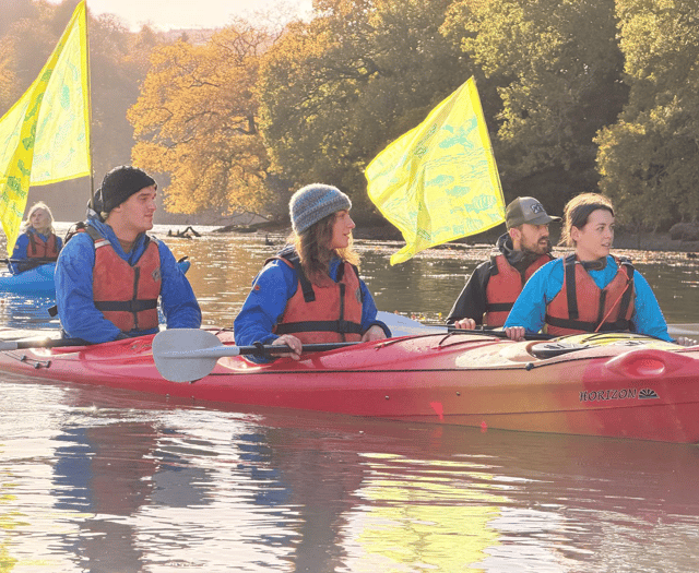 Kayak flotilla launches crowdfunding for River Dart Hub