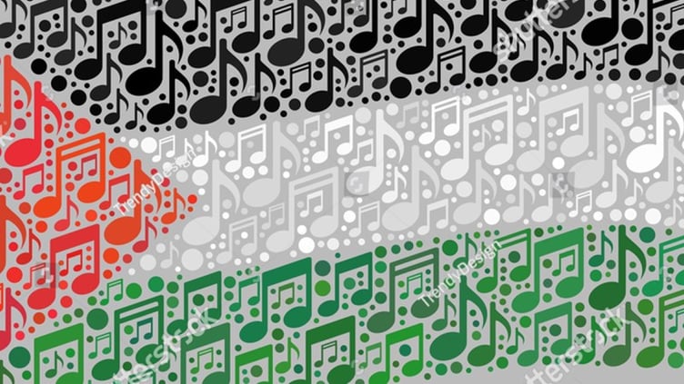 A musical version of the Palestinian flag