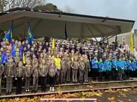 Local Guiding and Scouting groups honour Remembrance Sunday