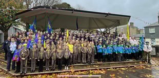 Local Guiding and Scouting groups honour Remembrance Sunday