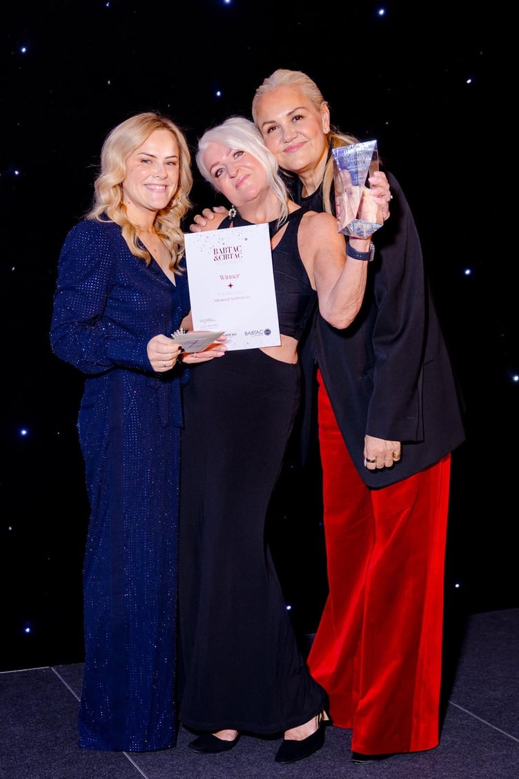 BABTAC winner Carole on the night