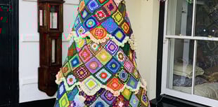 Dartmouth Knitmas Tree brings supports Rowcroft Hospice